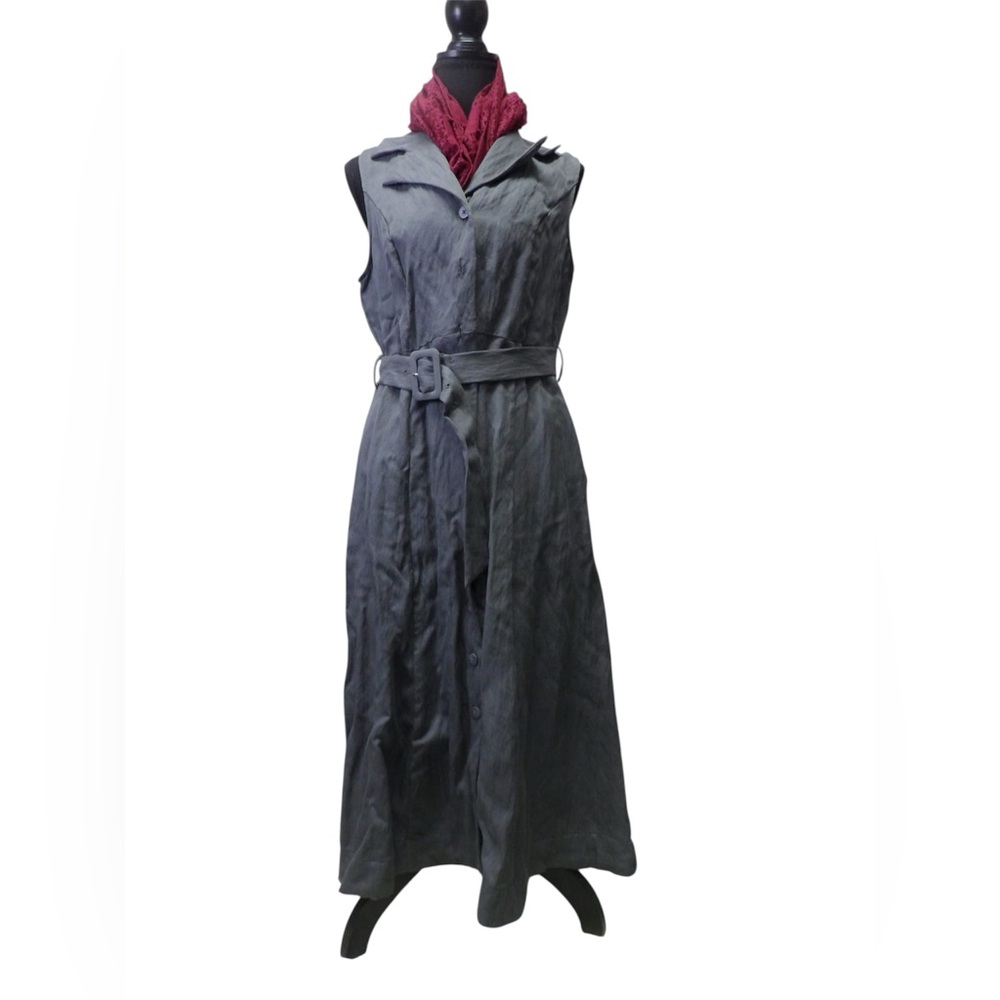 a new day Charcoal Belted Maxi Dress